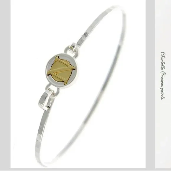 INITIAL ‘N’ CUFF BRACELET - Picture 1 of 2